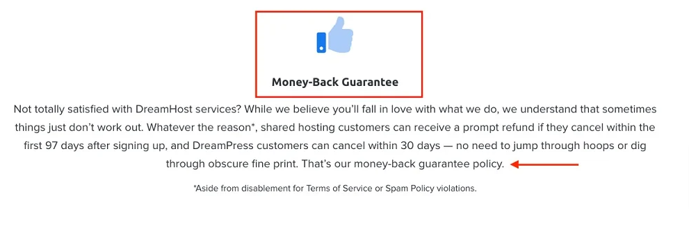 contoh money back guarantee